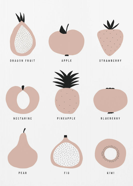 Minimalistisches Obstgitter | Poster