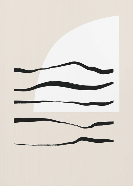 Geschwungene Linien &amp; Licht | Poster