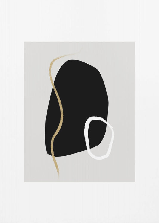 Kräftige schwarze Formen | Poster