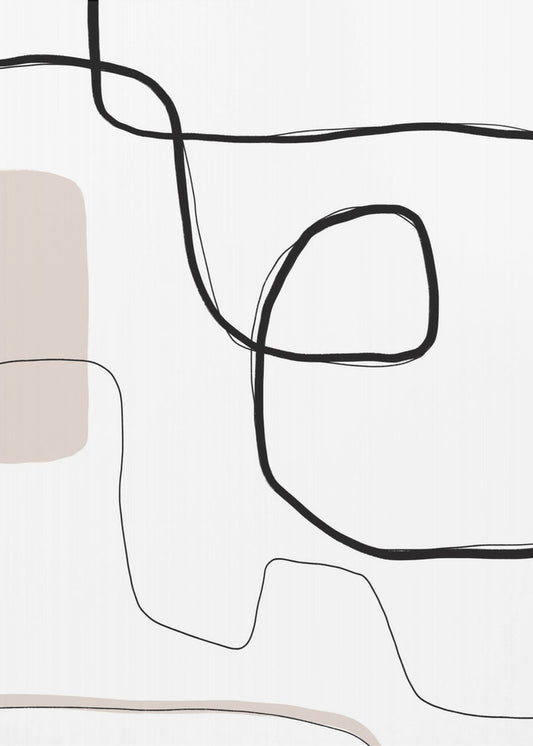 Kurven und Linien | Leinwand