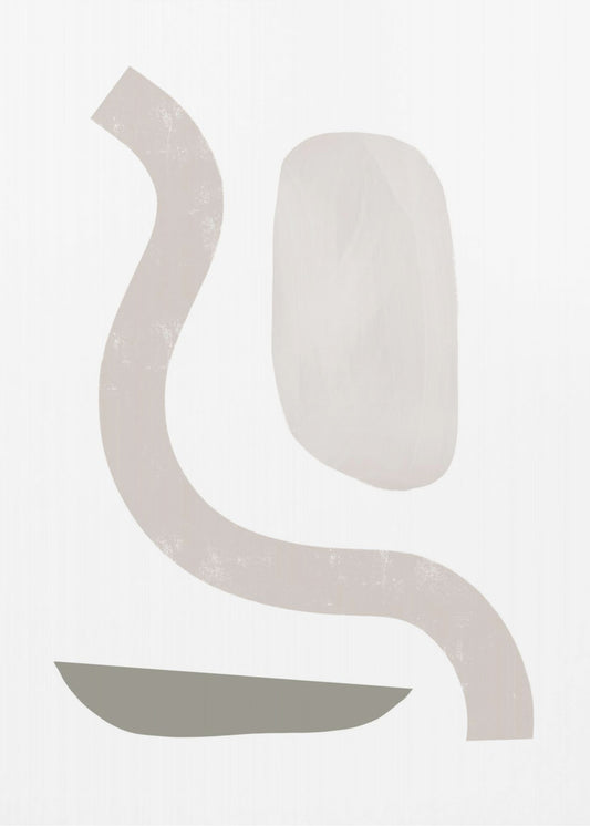 Gedämpfte Kurven Geometrie | Poster