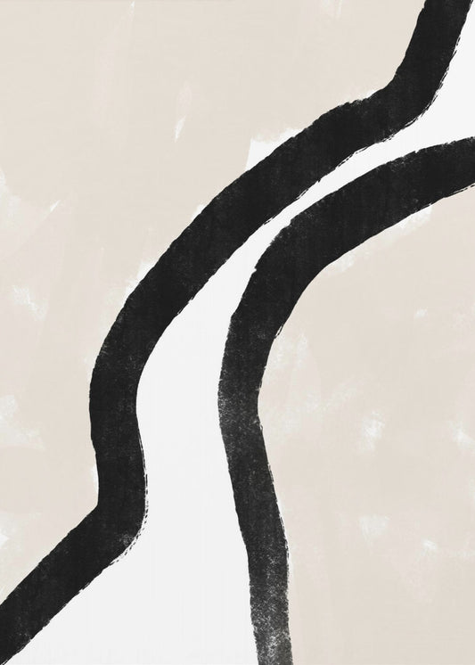 Kräftige schwarze Linien | Poster