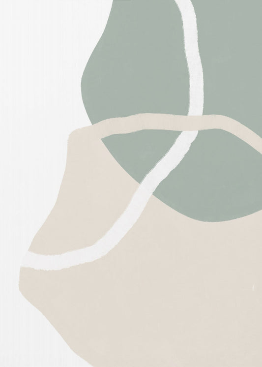 Abstrakter Erdfluss | Poster