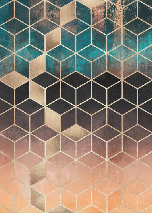 Ombre Traumwürfel | Poster