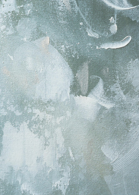 Grünes und weißes Acryl | Leinwand