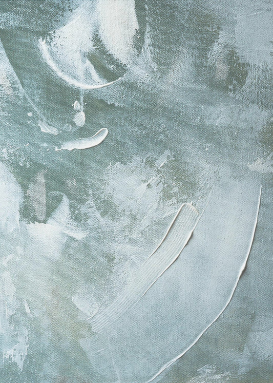 Grünes und weißes Acryl | Leinwand