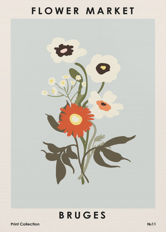 Blumenmarkt Brügge | Poster
