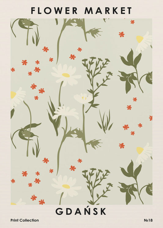 Blumenmarkt Danzig | Poster