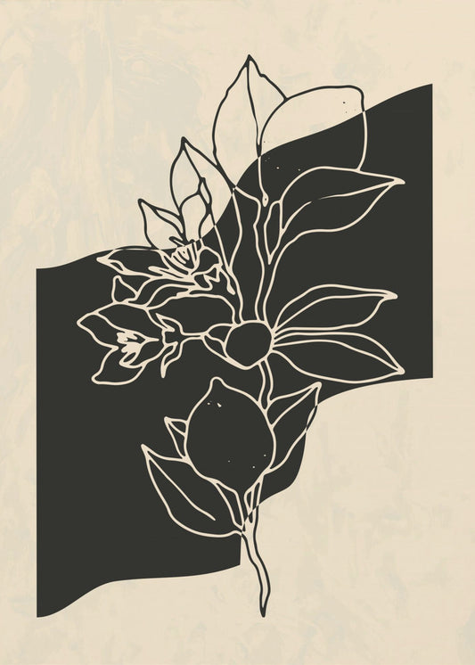 Abstrakte Blume 4 | Poster