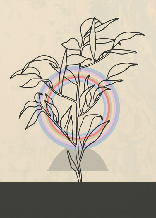 Abstrakte Blume 2 | Poster
