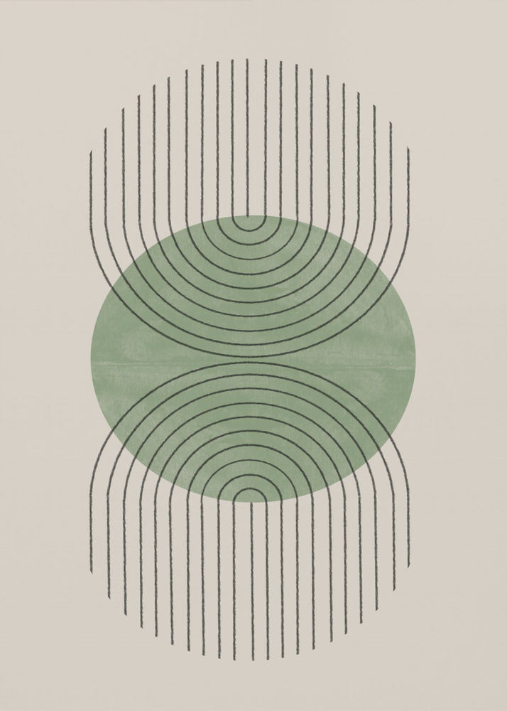 Symmetrische Wellen | Leinwand