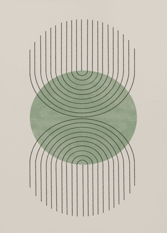 Symmetrische Wellen | Leinwand