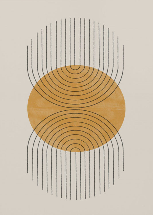 Symmetrische Wellen | Leinwand