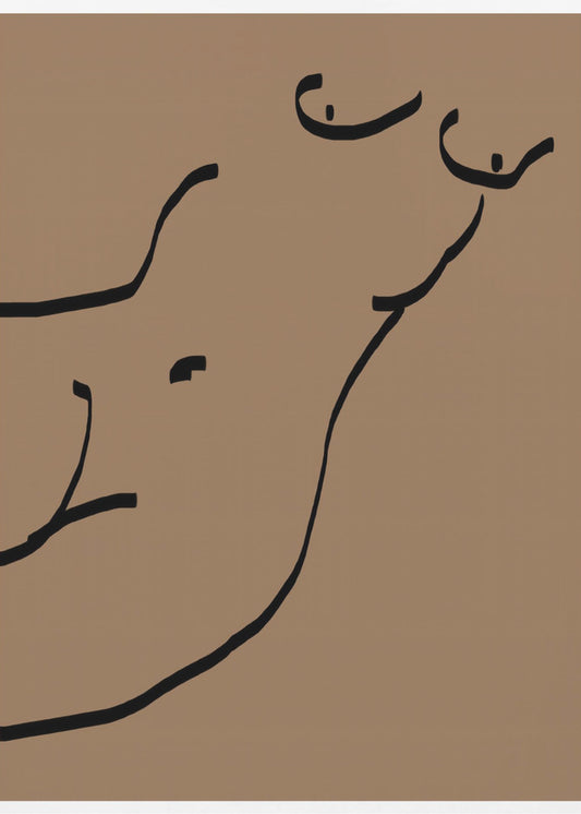 Geschwungene Linien | Leinwand