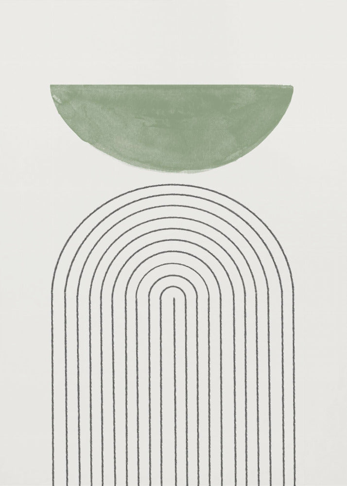 Geschwungene Harmonie | Leinwand