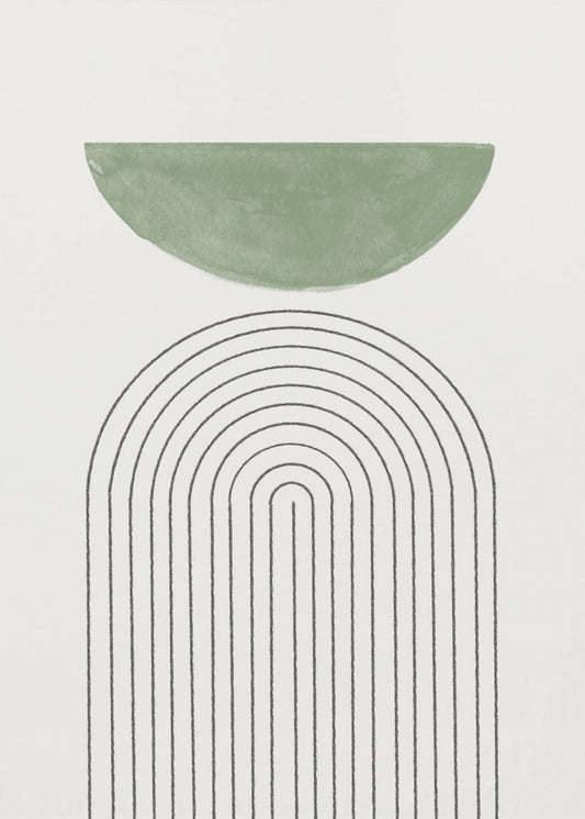Geschwungene Harmonie | Leinwand