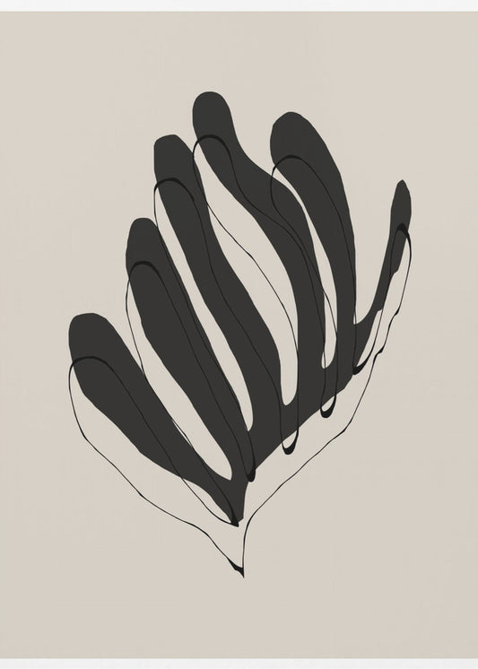 Abstract Leaf Lines | Poster