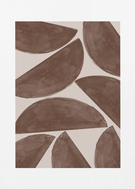 Erdige Halbmonde | Leinwand