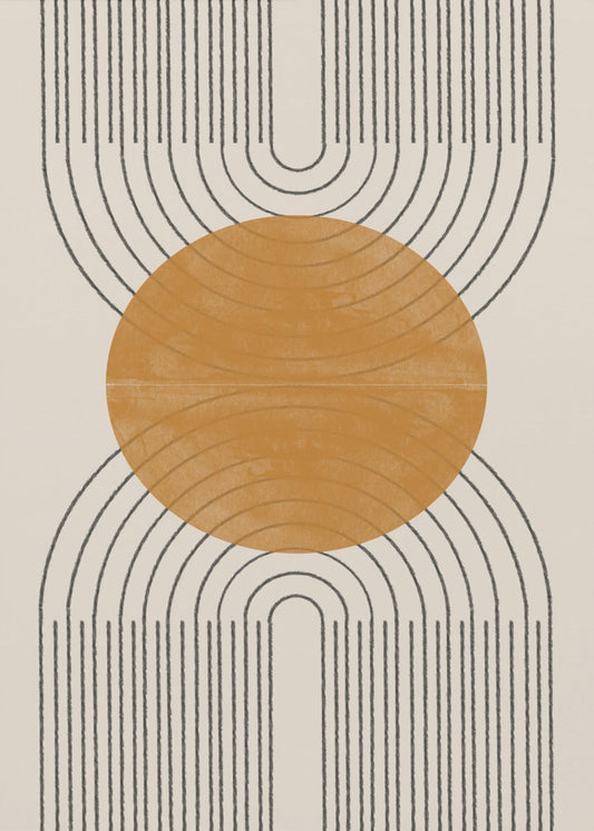 Retro Symmetry Flow | Leinwand