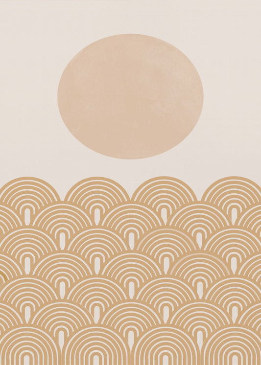 Golden Sun Waves | Poster