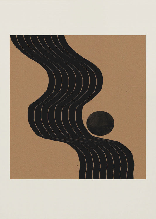 Curved Path Harmony | Poster