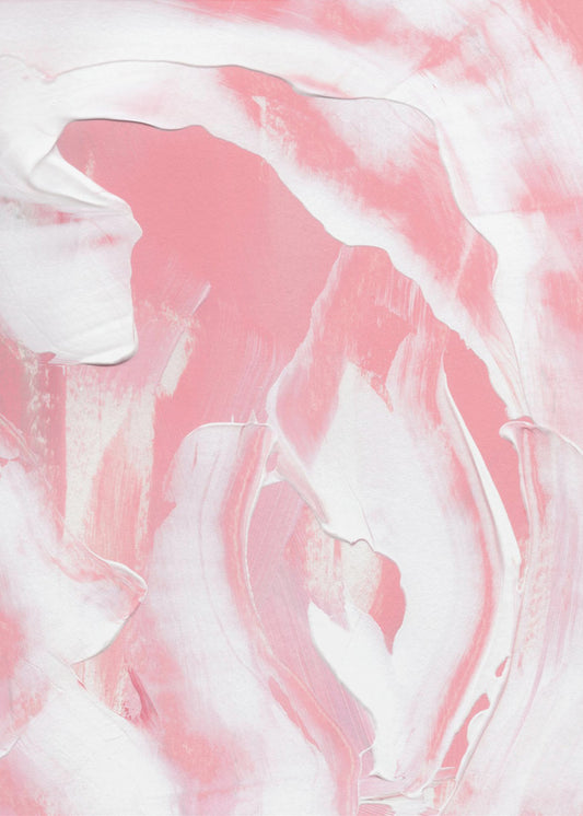 Harmonische Mischung aus Rosa- und Weißtönen | Leinwand