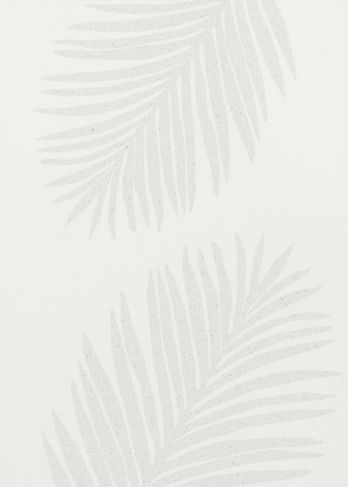 PALMBLATT 13 GRAUES MUSTER | Leinwand