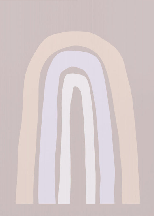 Sanfte Pastelltöne und organische Formen | Poster