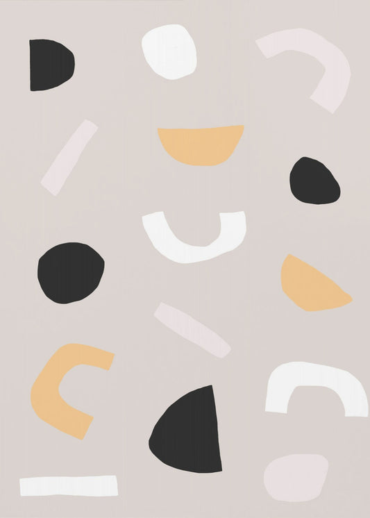 Geometrische Formen in neutralen Tönen | Poster