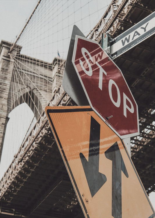 Brooklyn Bridge Haltestelle | Leinwand