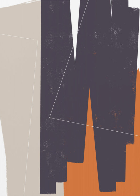Gedämpfte geometrische Formen | Poster