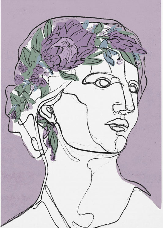 Floral Outline Muse | Poster