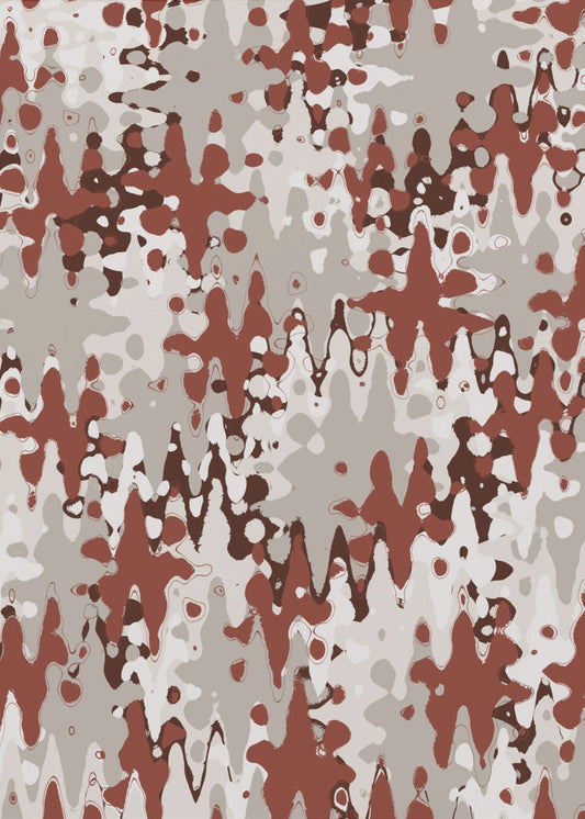 Purpurrote Wellenlandschaft | Leinwand