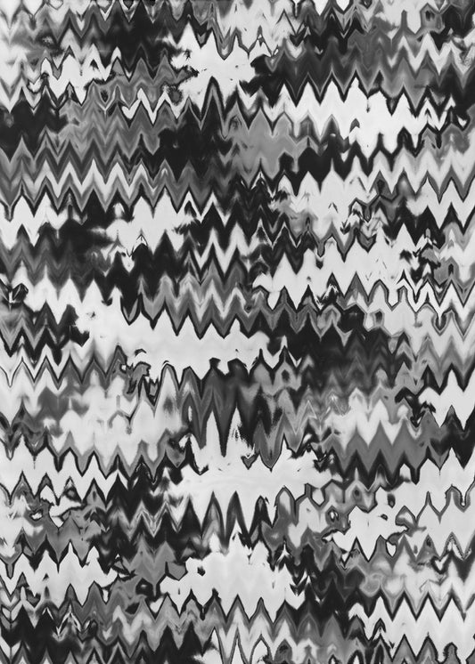 Zickzack Monochrom | Leinwand