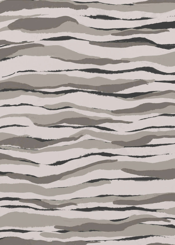 Monochrome Wellen | Leinwand
