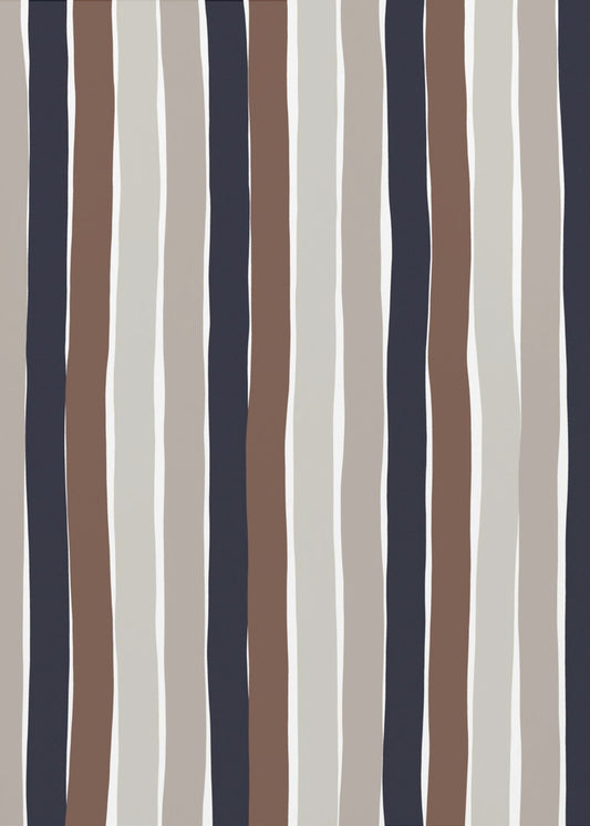 Wavy Earth Stripes | Canvas