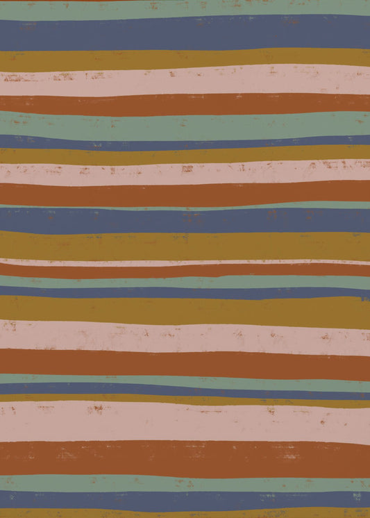 Earthy Stripes Flow | Canvas