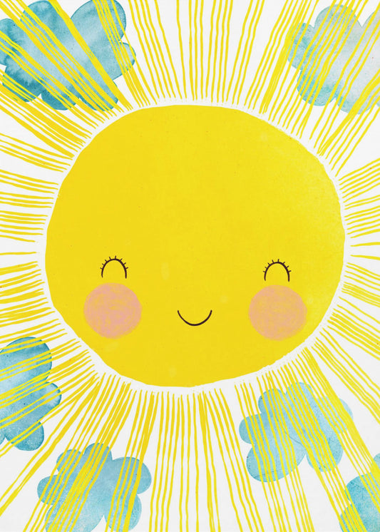 Sonniges Lächeln Glückseligkeit | Poster