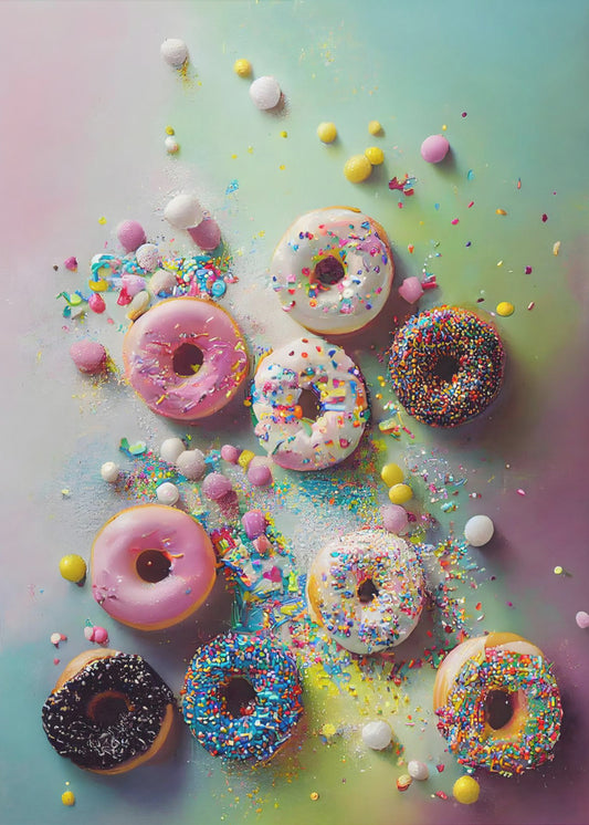 Donut-Traumlandschaft | Leinwand