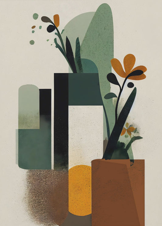Abstrakter Gartenblick | Leinwand