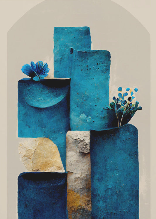 Blue Elements Rise | Poster