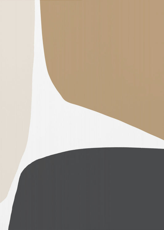 Geometrische Formen in neutralen Tönen | Leinwand