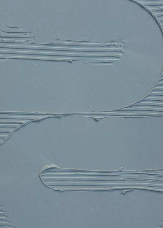Schlammtextur 12 Blau | Leinwand