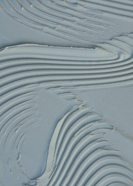 Schlammtextur 15 Blau | Leinwand