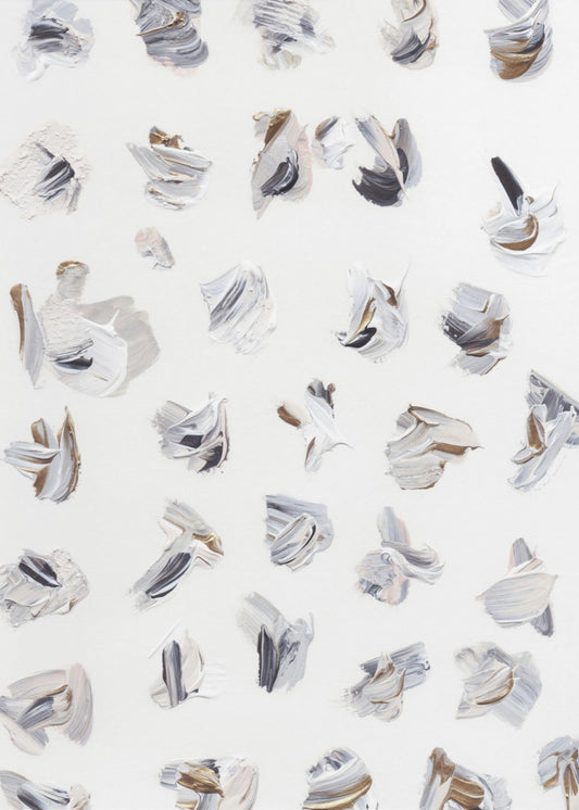 Dynamic Brushstrokes in Neutral Tones | Poster