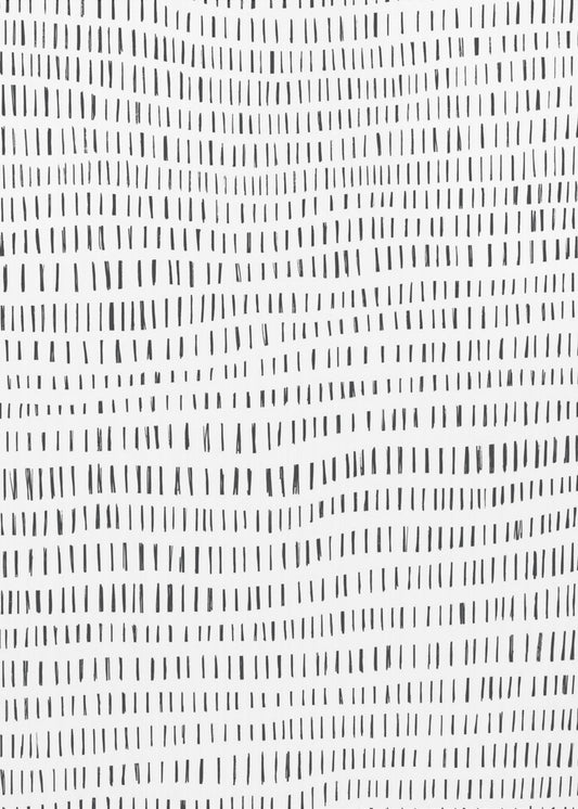 Minimalistische schwarze Linien rhythmisch angeordnet | Leinwand