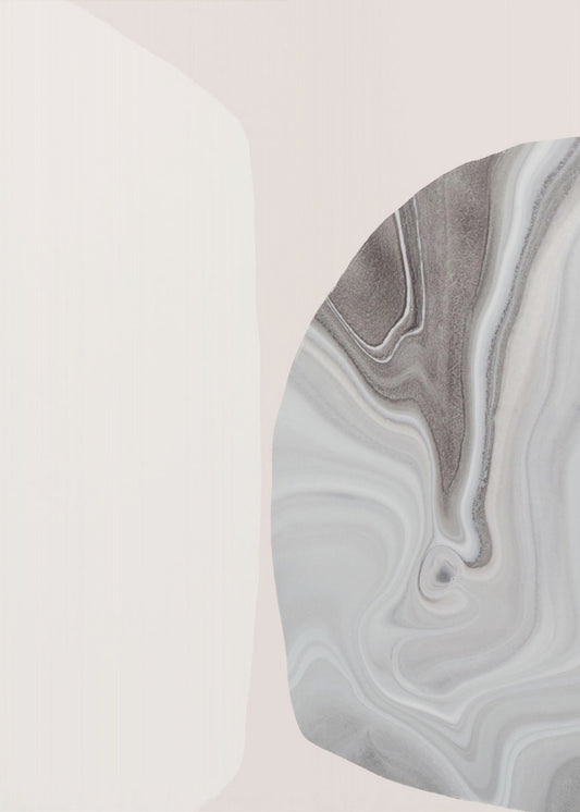 Marble Texture with Fluid Lines | Poster