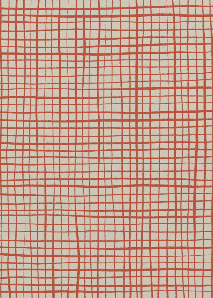 Rote Gitterharmonie | Leinwand