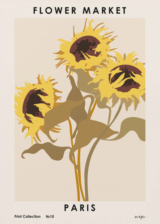 Blumenmarkt. Paris | Poster