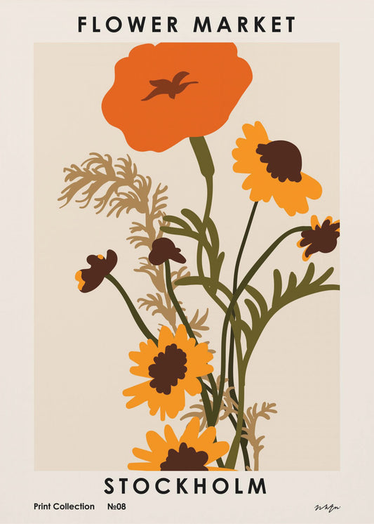 Blumenmarkt. Stockholm | Poster